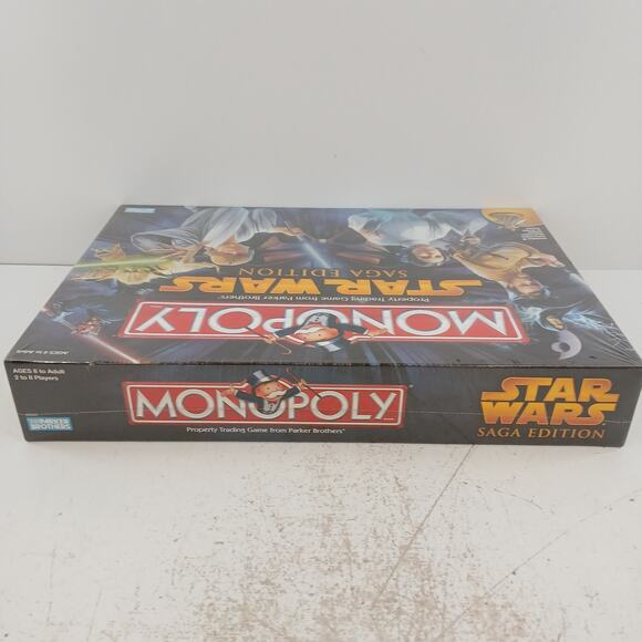 Monopoly Star Wars Saga Edition Board Game Sealed 2005 Parker Brothers NEW - Picture 7 of 14